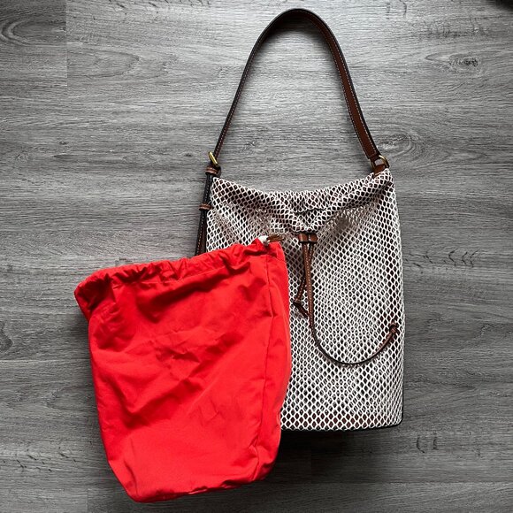 ZARA Fisherman Bucket Bag Orange - Picture 2 of 8